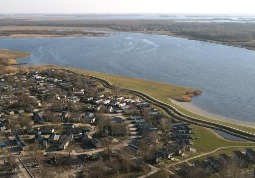 Vue aérienne camping de Lauwersoog