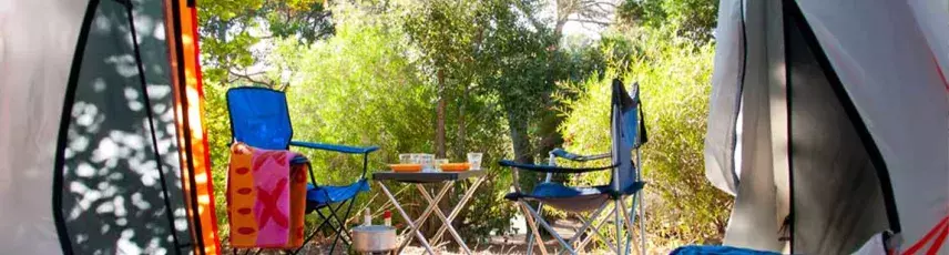 Tente au camping Mimizan Lac