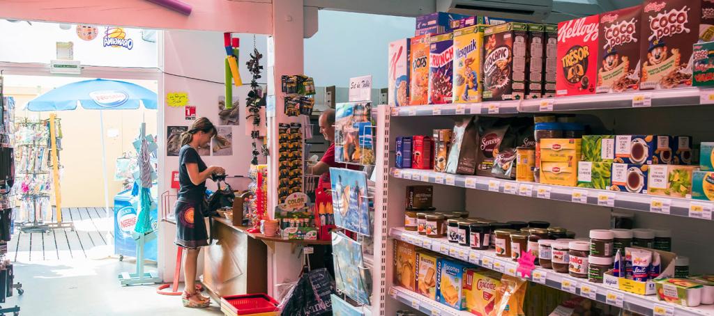 L'épicerie au camping La Plage